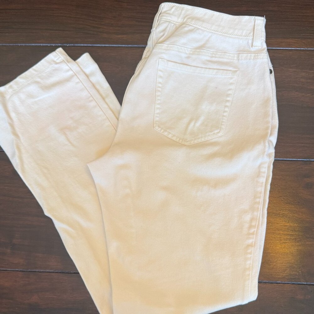 Chico's Pull-On Slim Jeggings, Cream, Size 6 (Chicos 0.5)